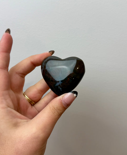 Ocean Jasper heart carving
