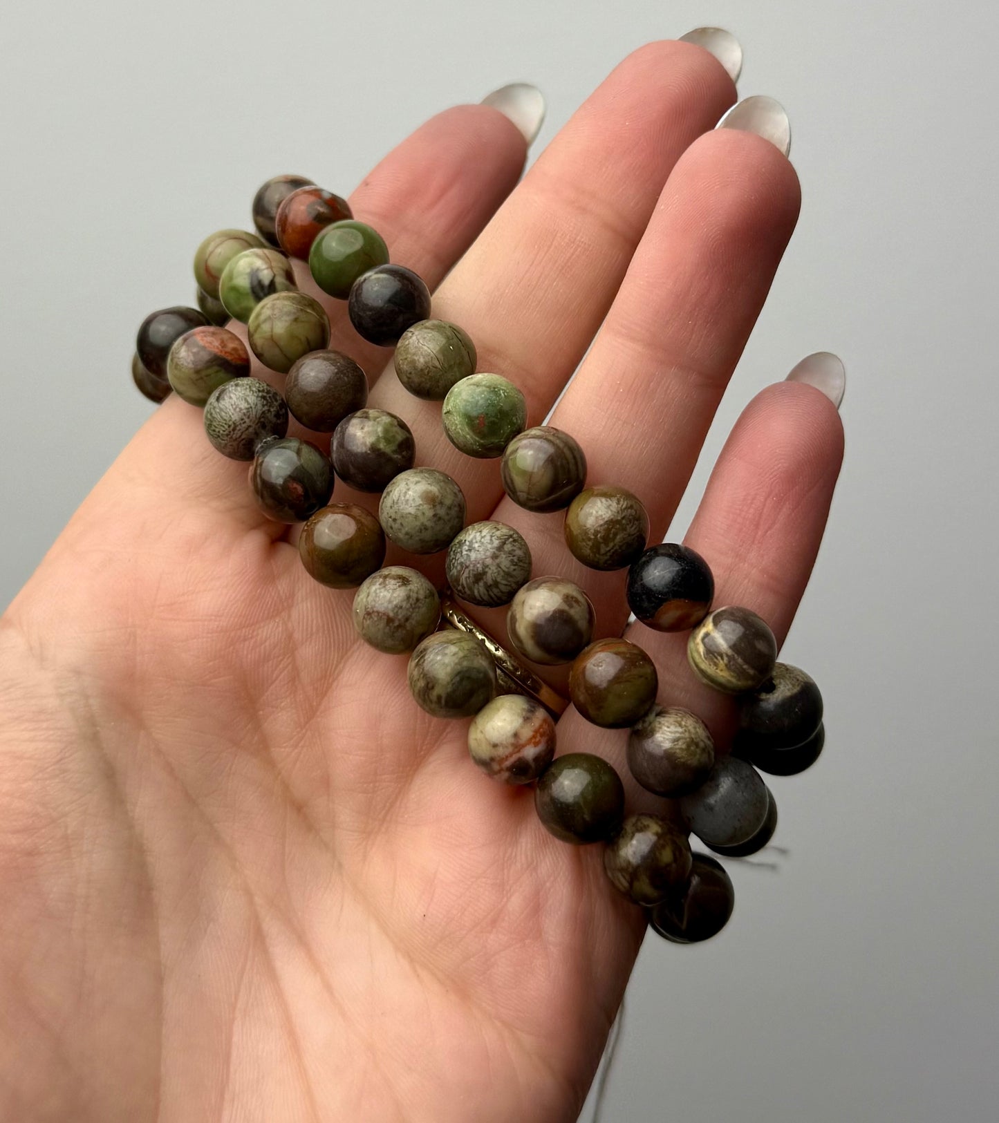 Money agate bracelets