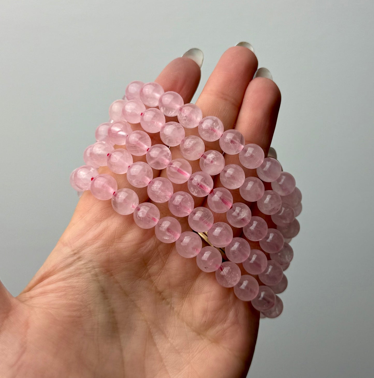 Rose quartz bracelets