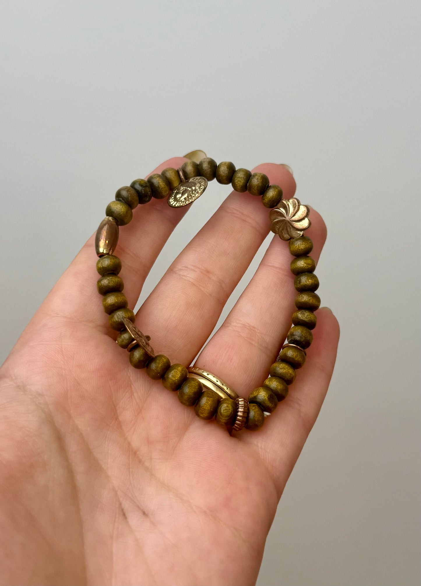Wood bracelet thrifted find