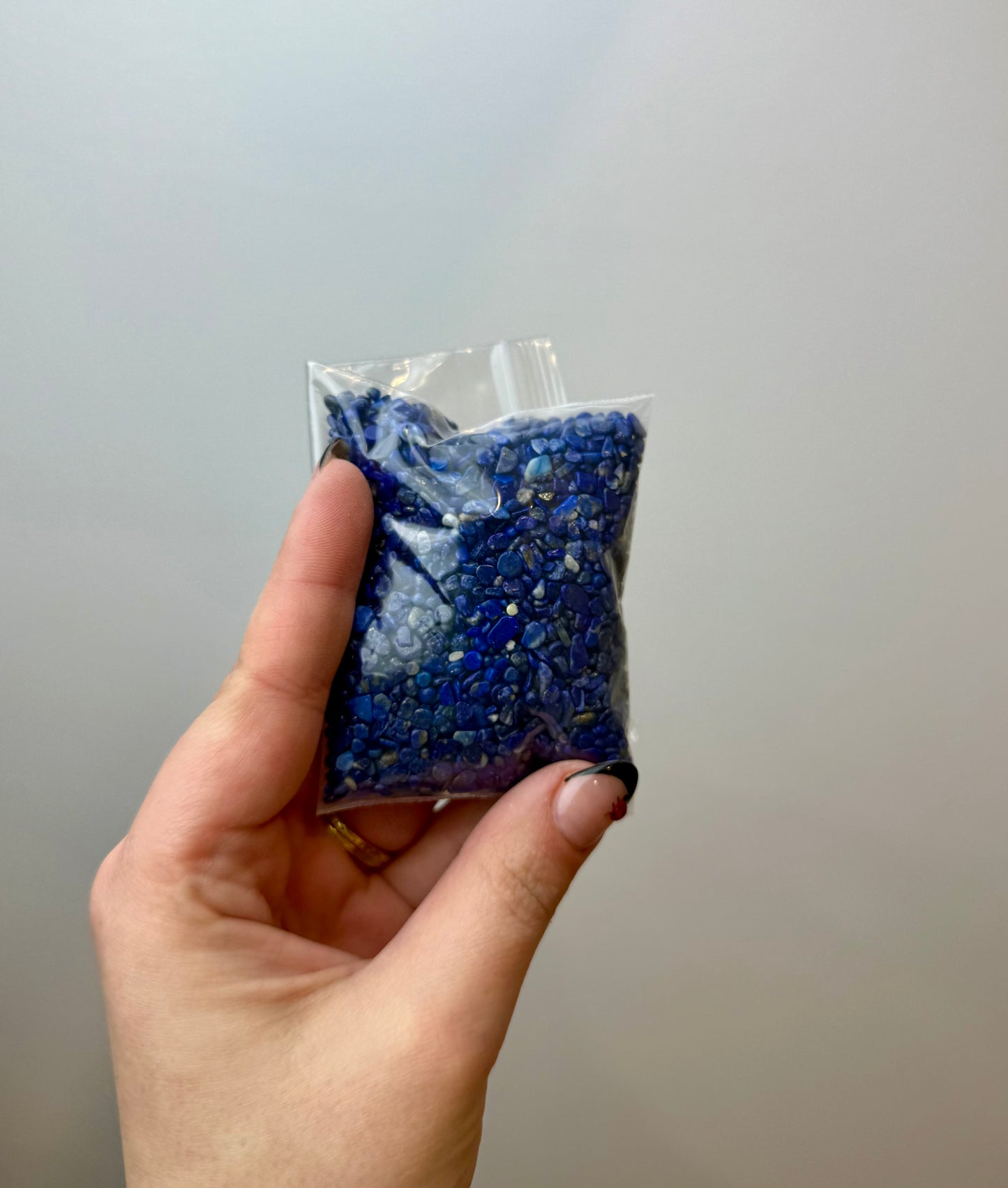 Lapis lazuli chip bags