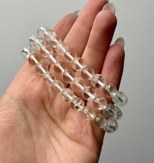 Clear quartz bracelets