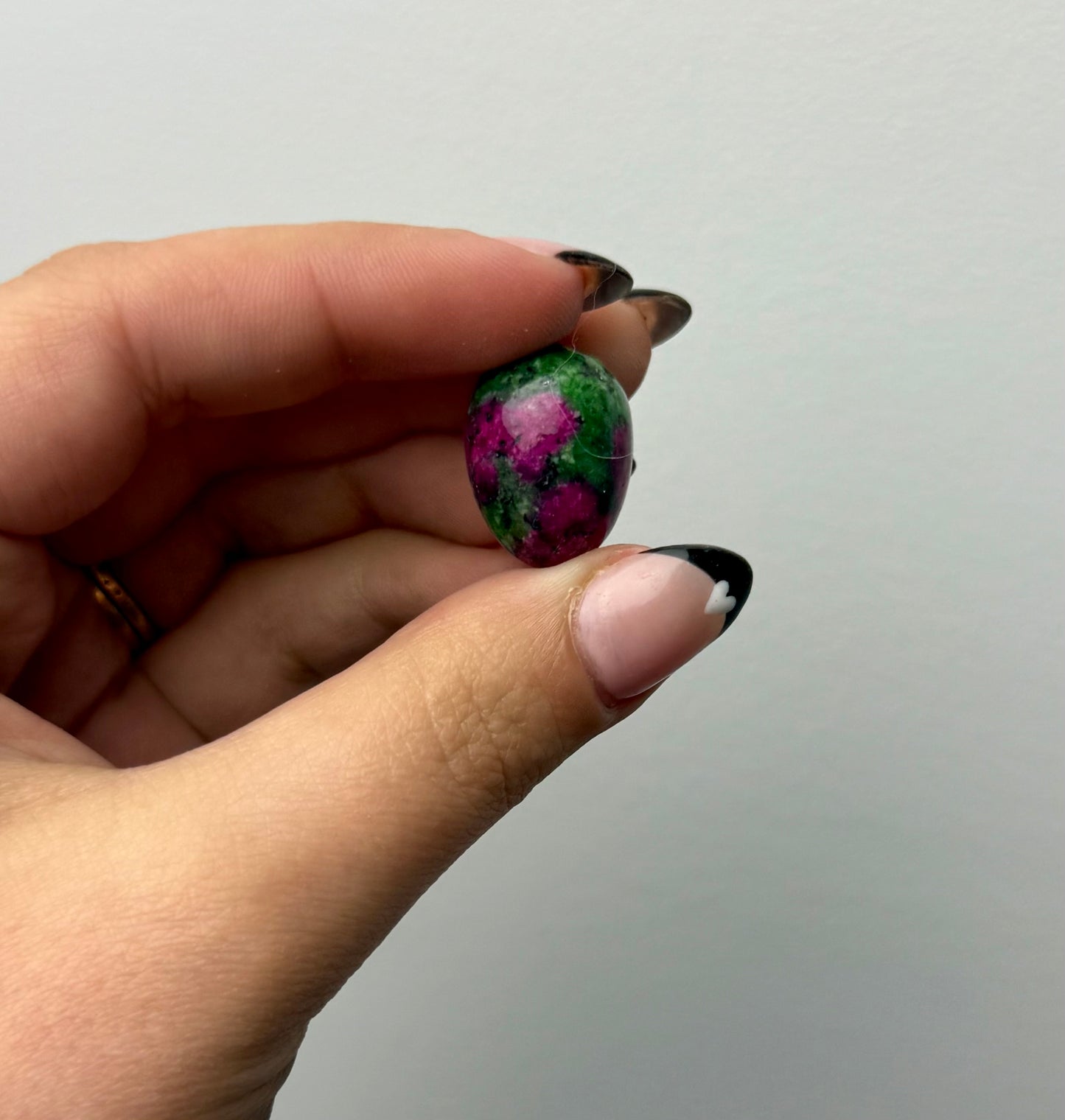 Dyed ruby zoisite mini egg