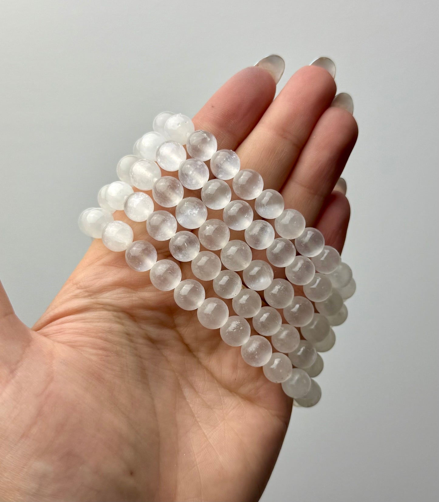 Satin spar bracelets