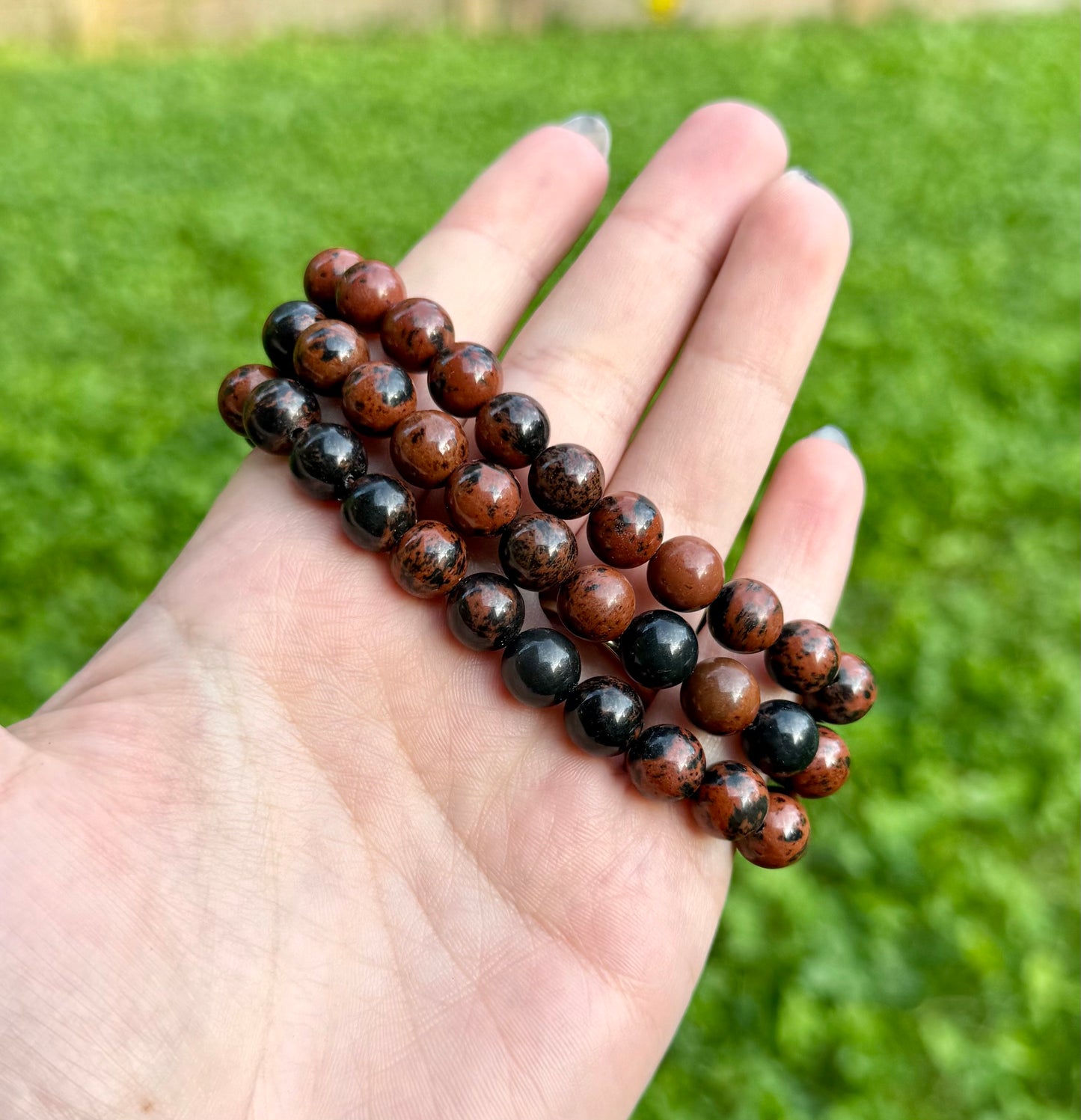 Mahogany Obsidian bracelets