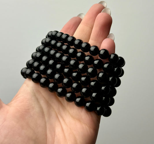 Black obsidian bracelets