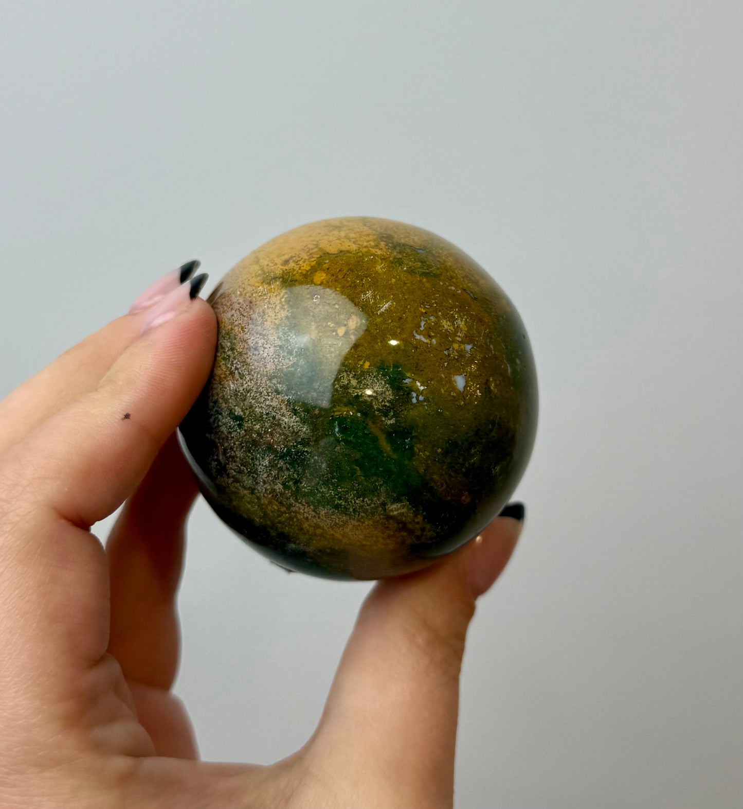 Ocean jasper sphere