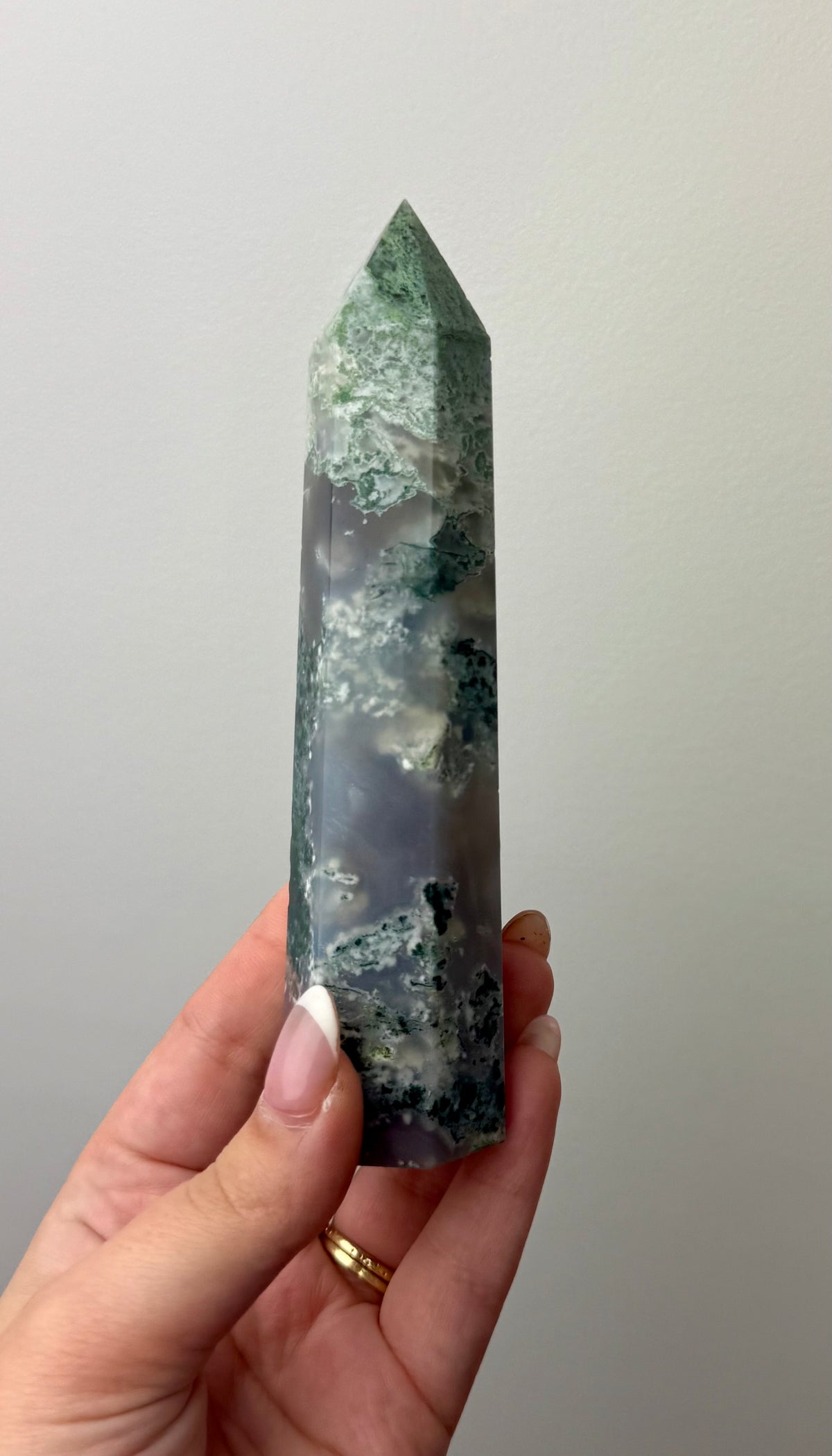 Moss agate tower