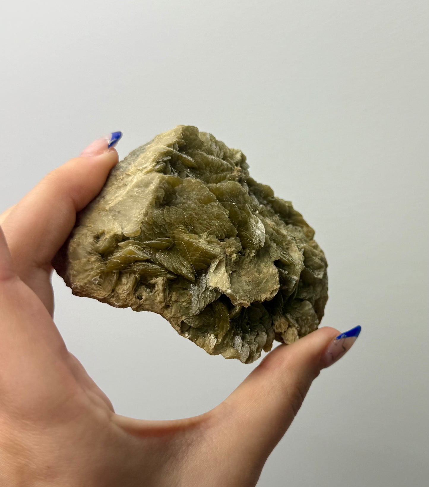 Golden yellow mica specimen