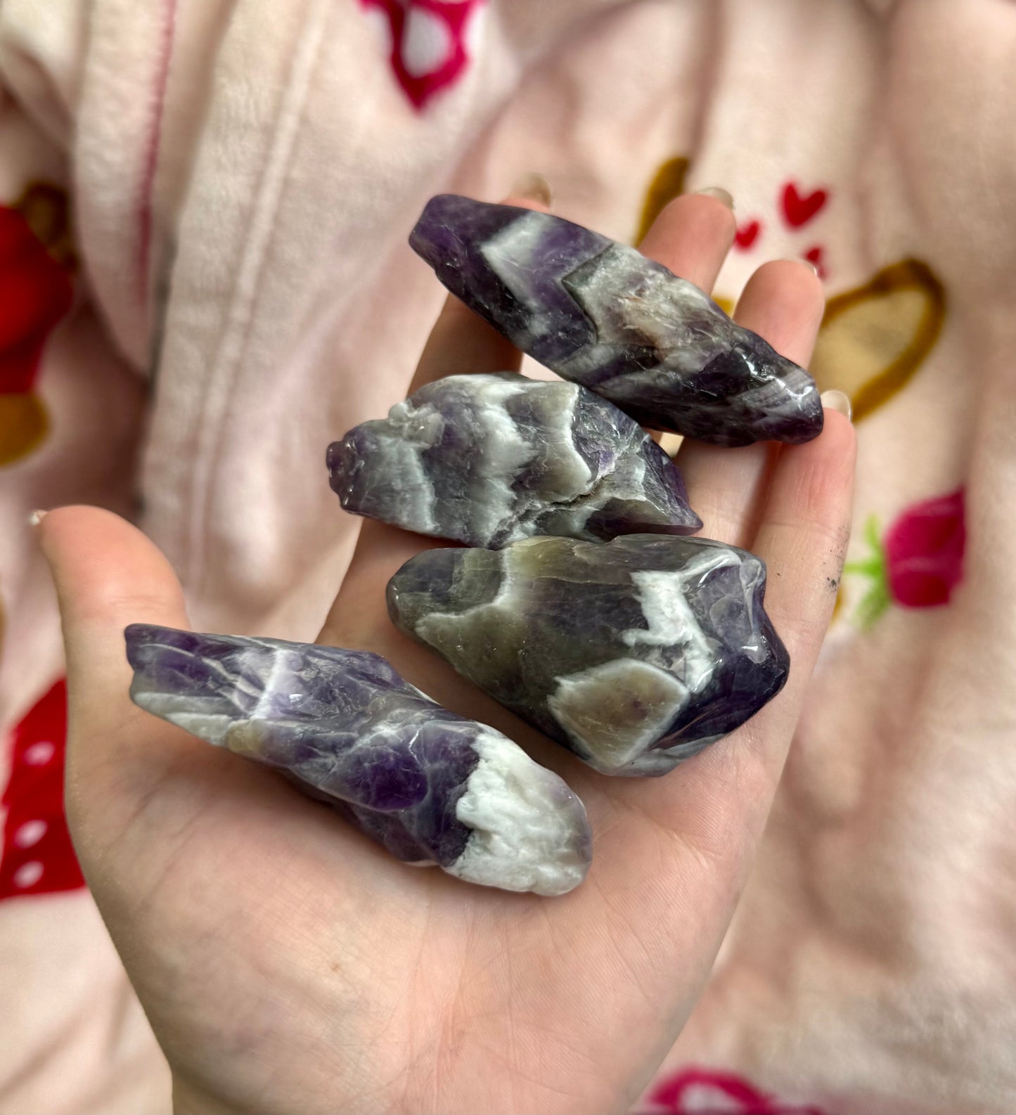 Dream amethyst polished raws