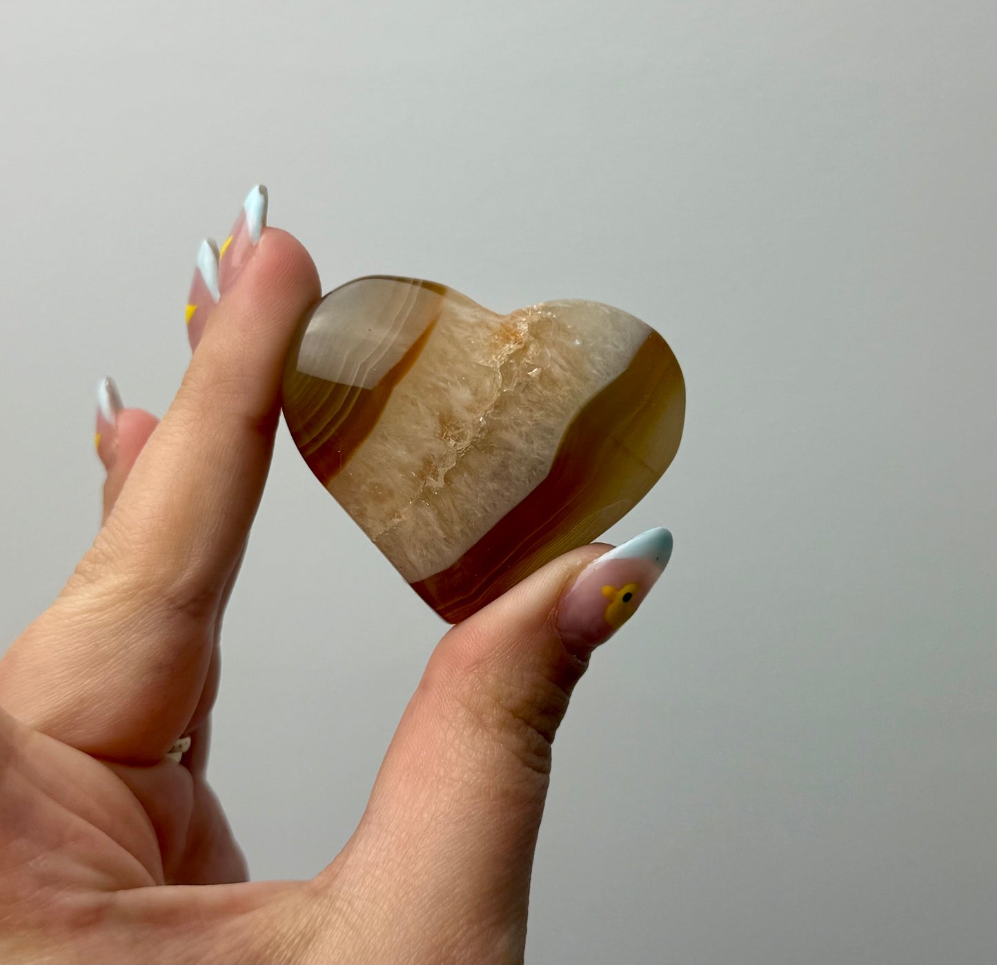 Carnelian heart carving