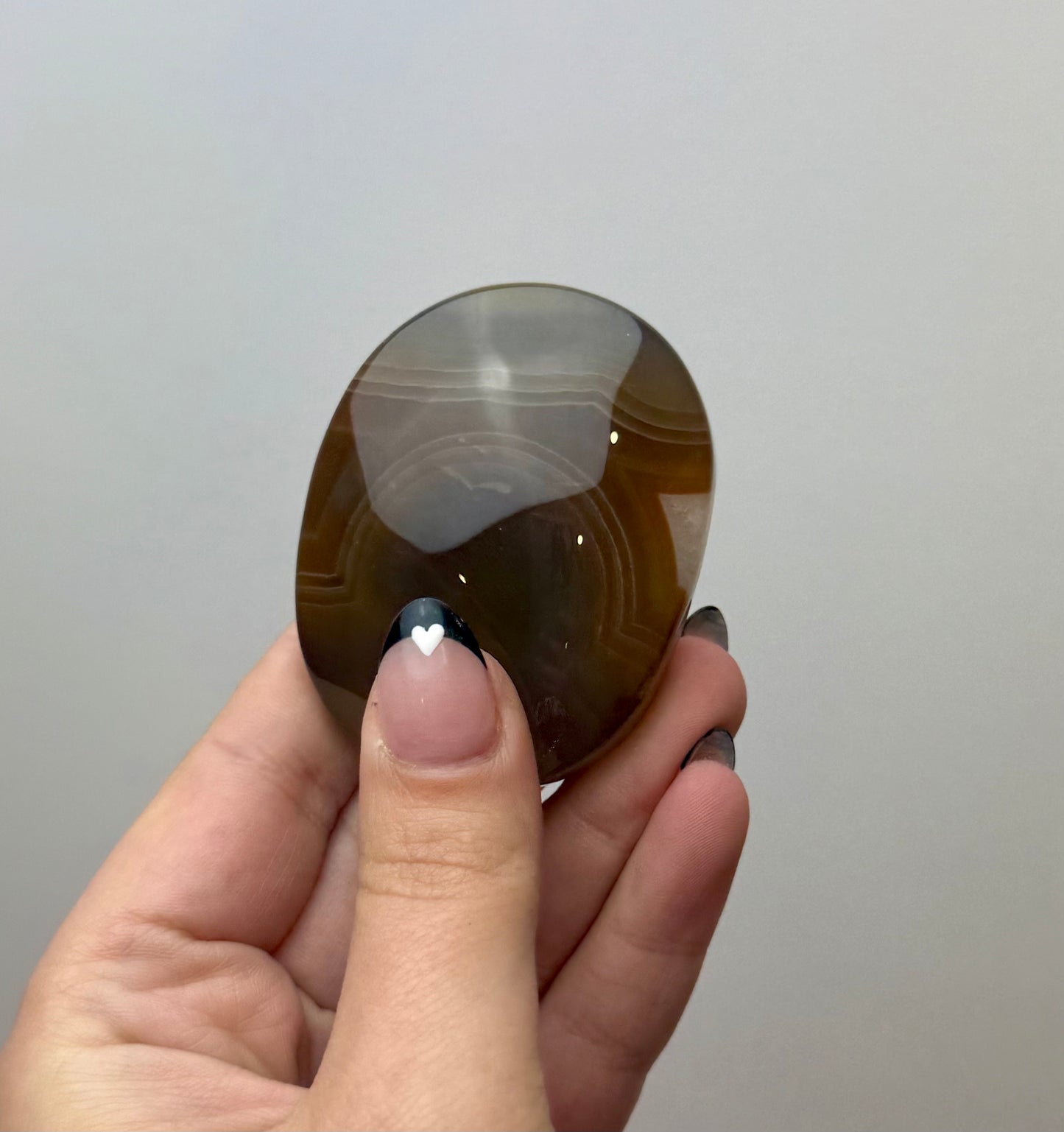 Carnelian palm stone