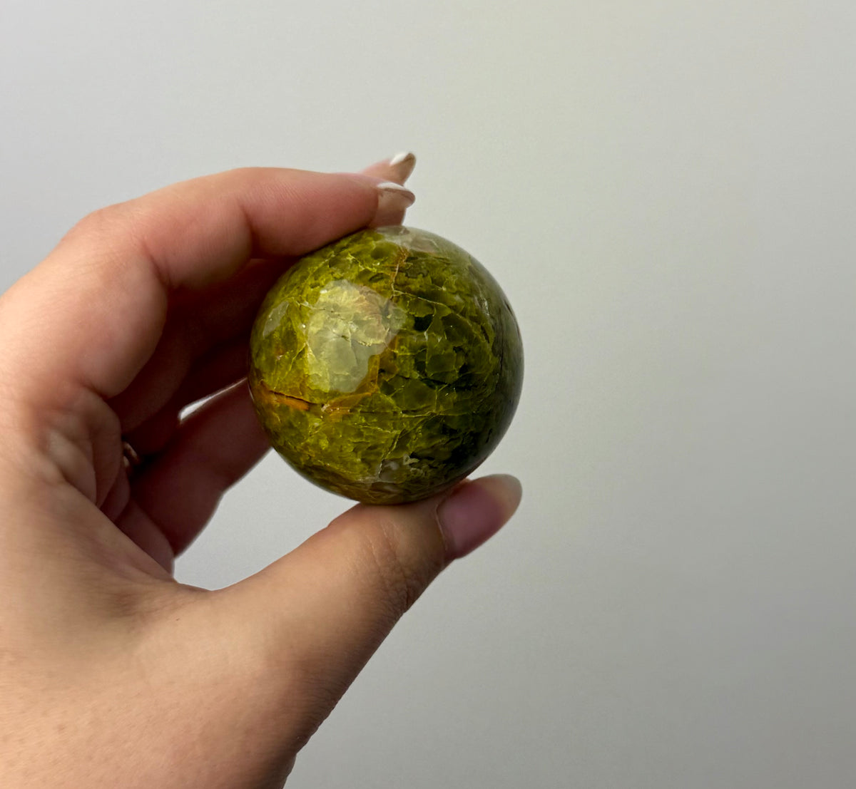 Green opal sphere