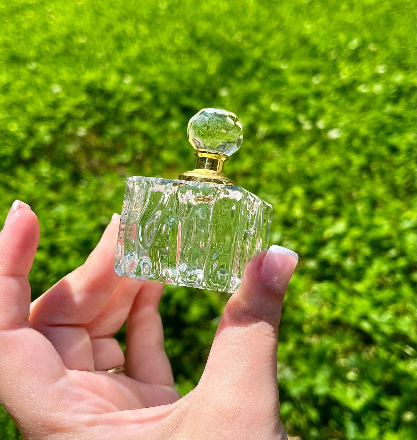 Glass perfume bottle ￼