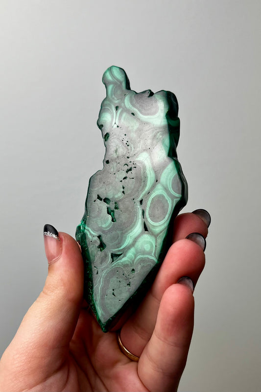 Malachite slab