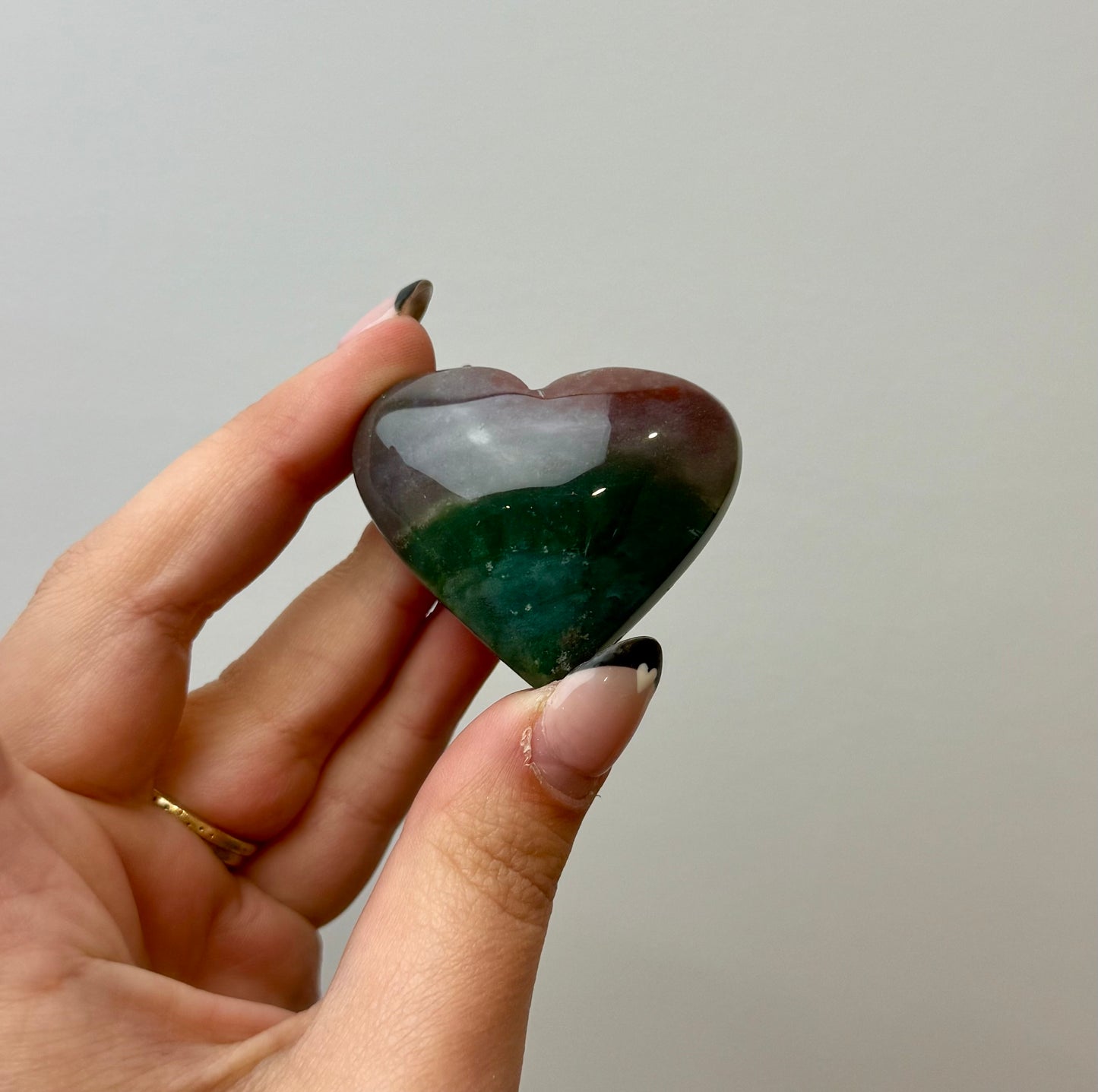 Ocean Jasper heart carving