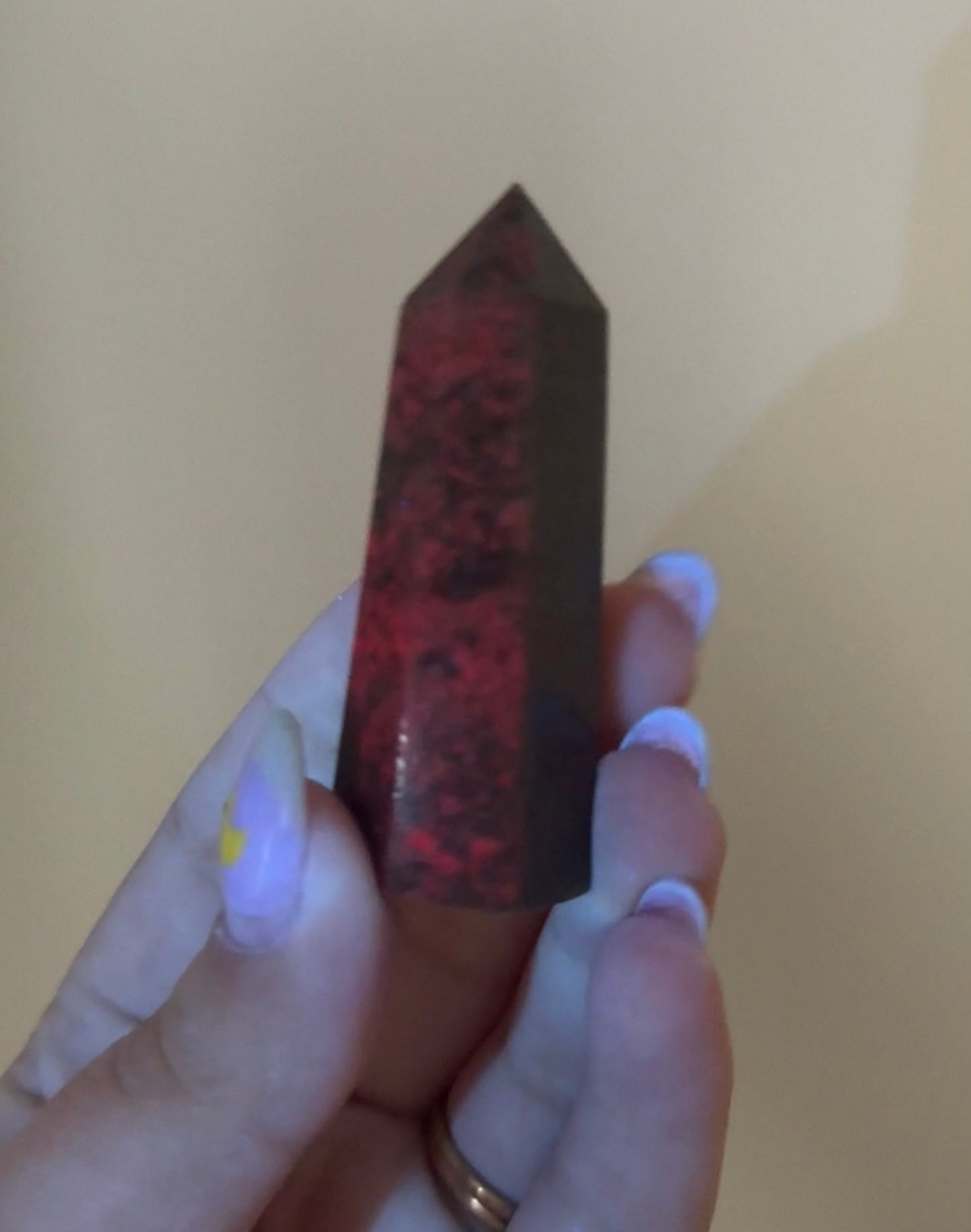 Ruby kyanite tower