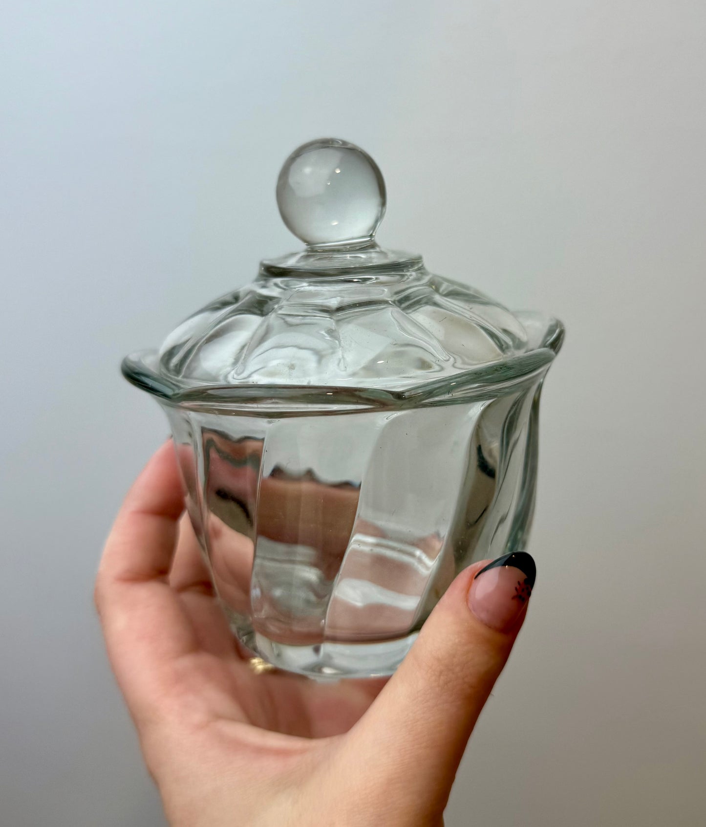 Glass container thrifted find