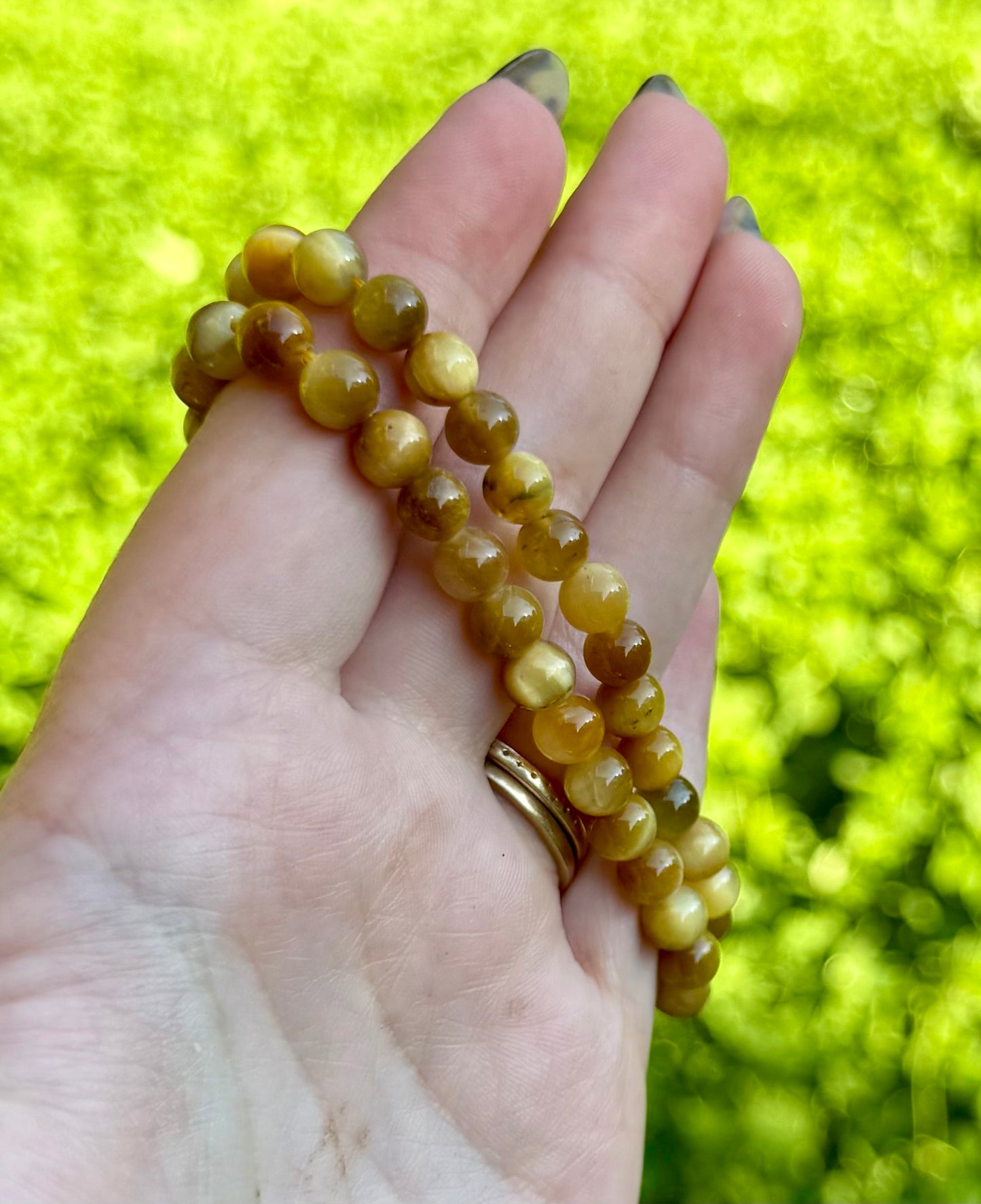 6mm golden tigers eye bracelets