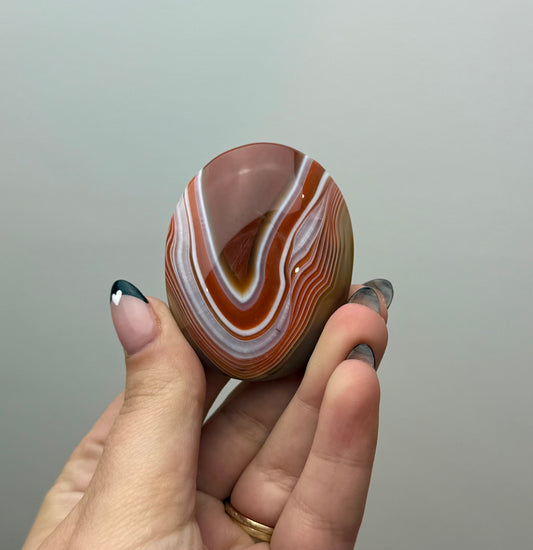 Carnelian palm stone