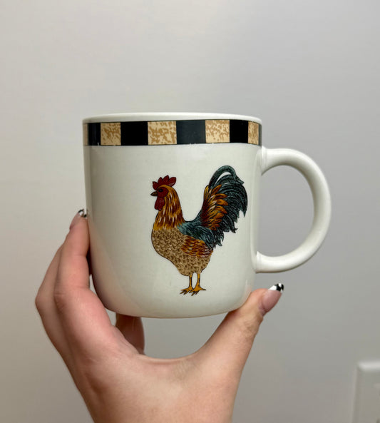Rooster mug thrifted find