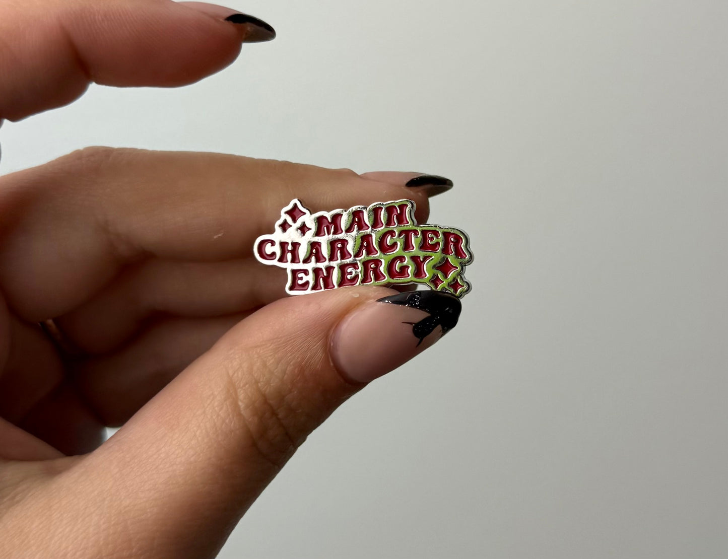 Main character enamel pin