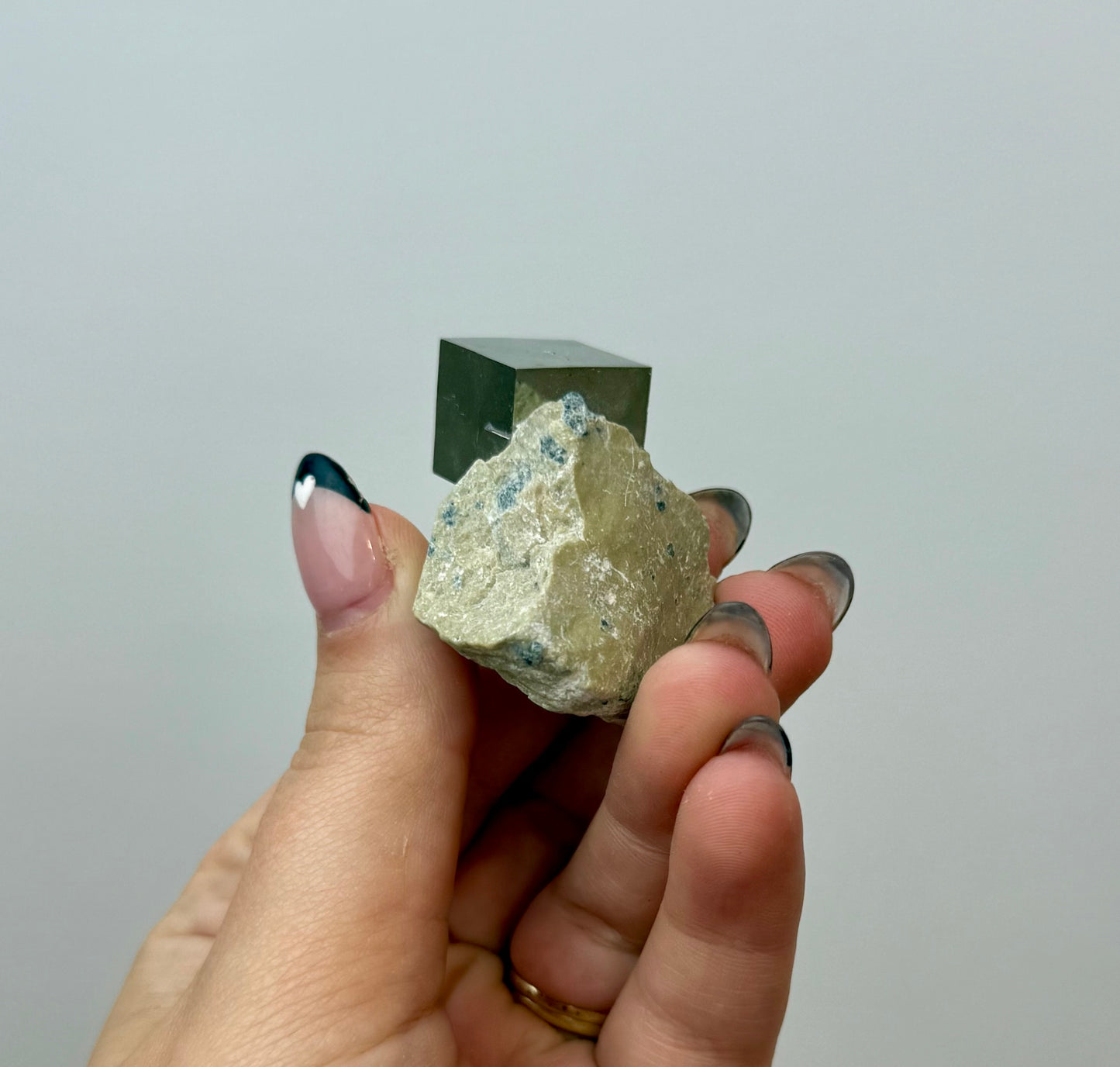 Cubic pyrite specimen