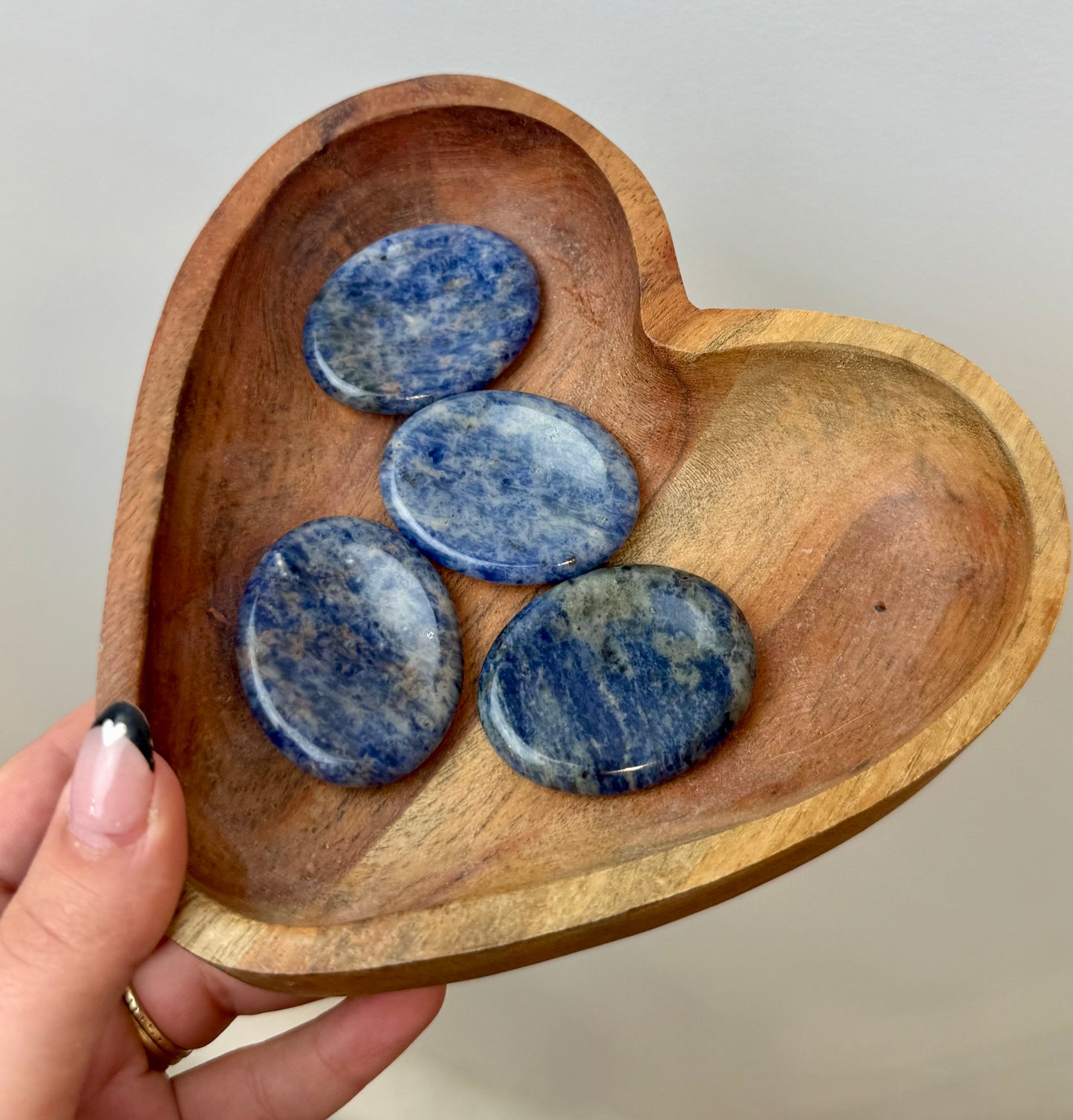 Sodalite worry stones