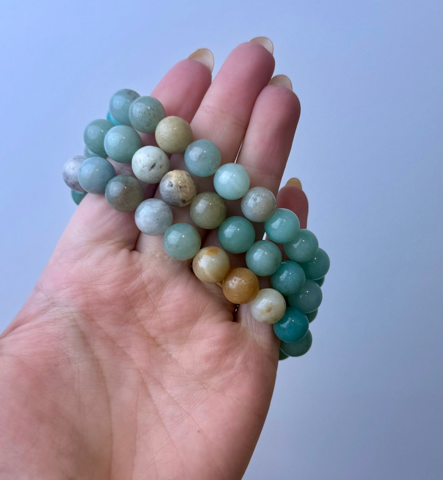 Chunky Amazonite bracelets 10-12mm
