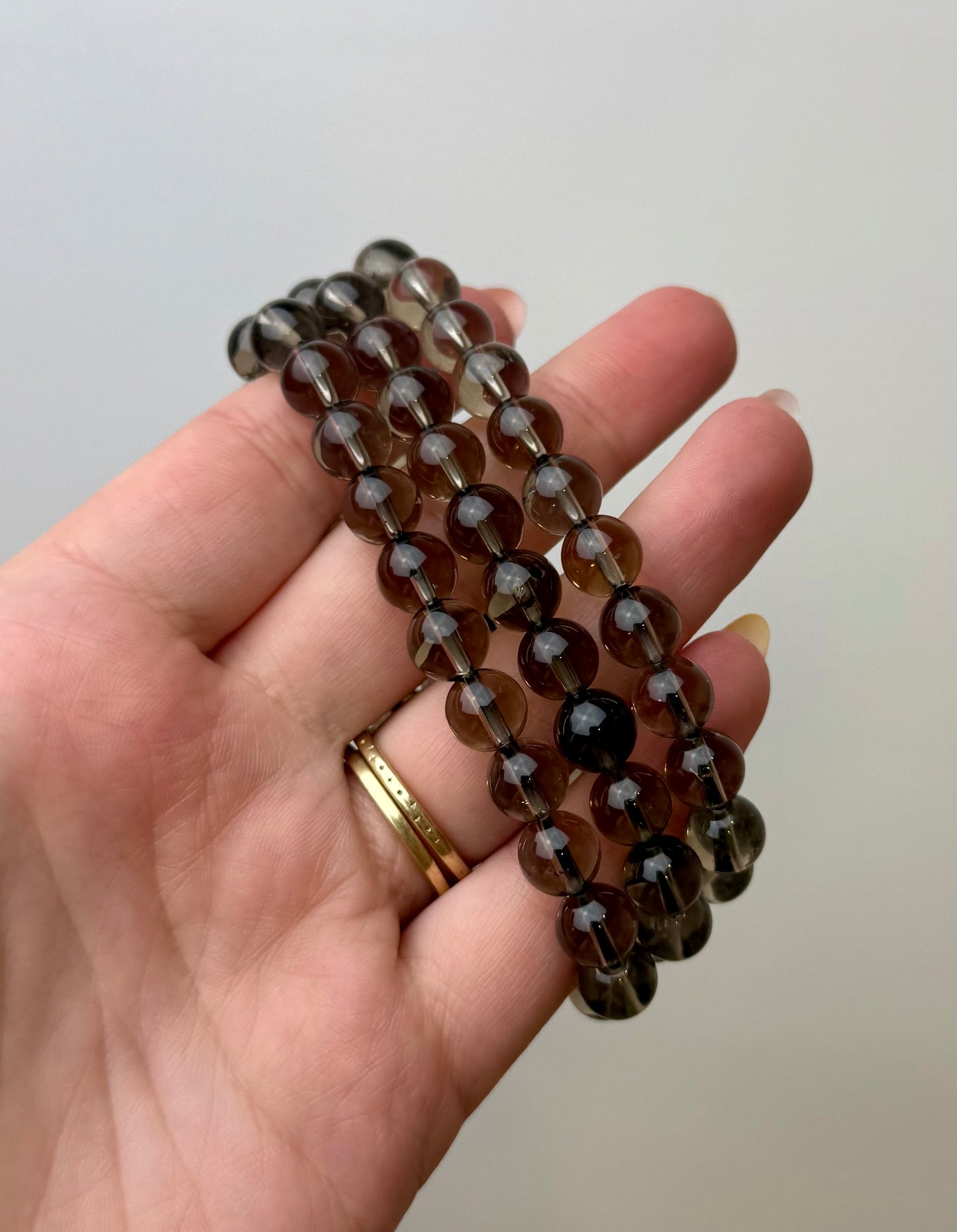 Smoky quartz bracelets
