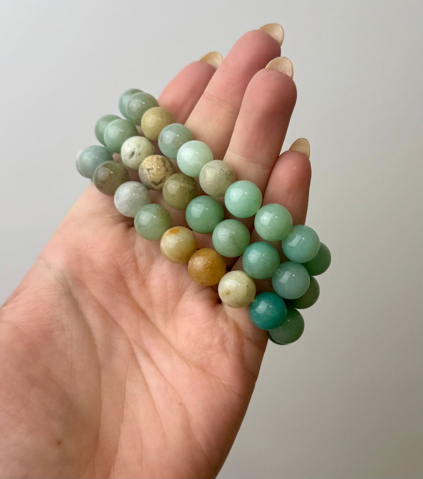 Chunky Amazonite bracelets 10-12mm