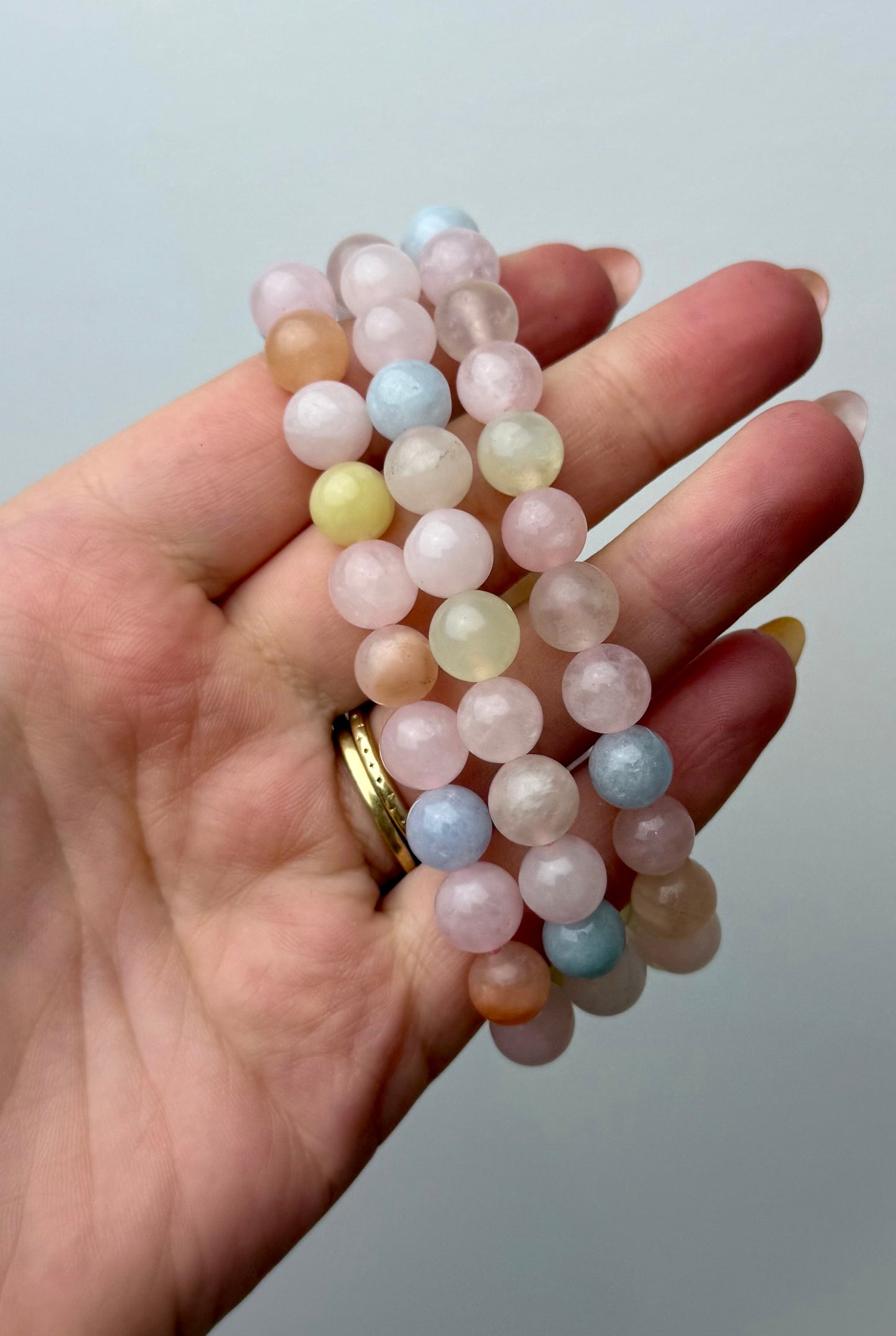 Morganite bracelets