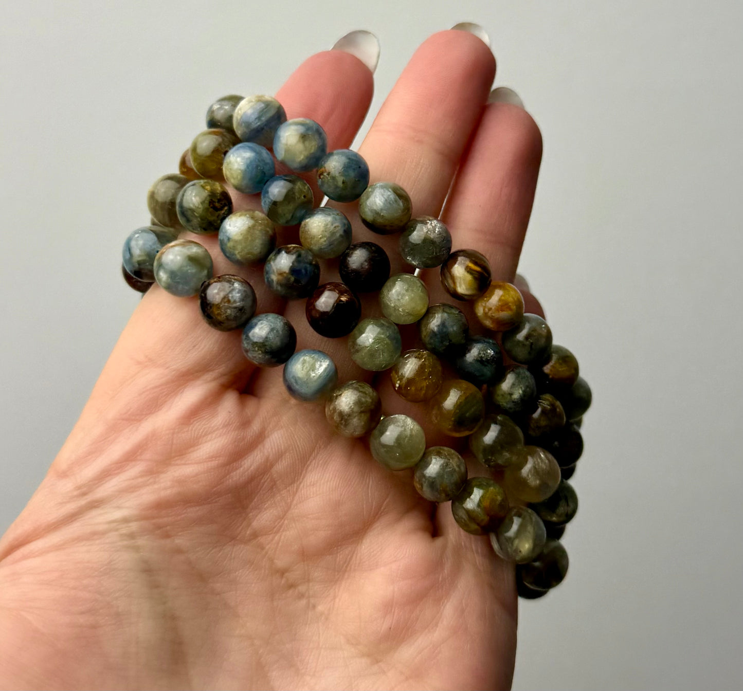 Blue kyanite bracelets