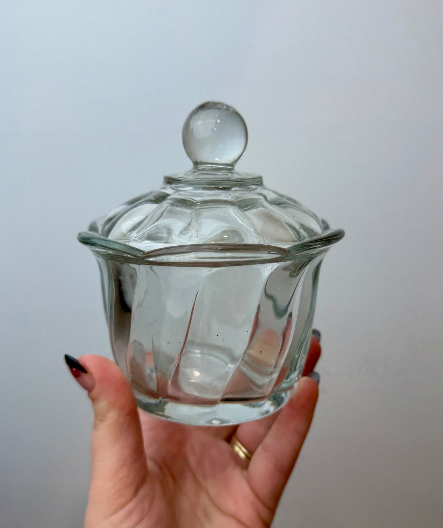 Glass container thrifted find