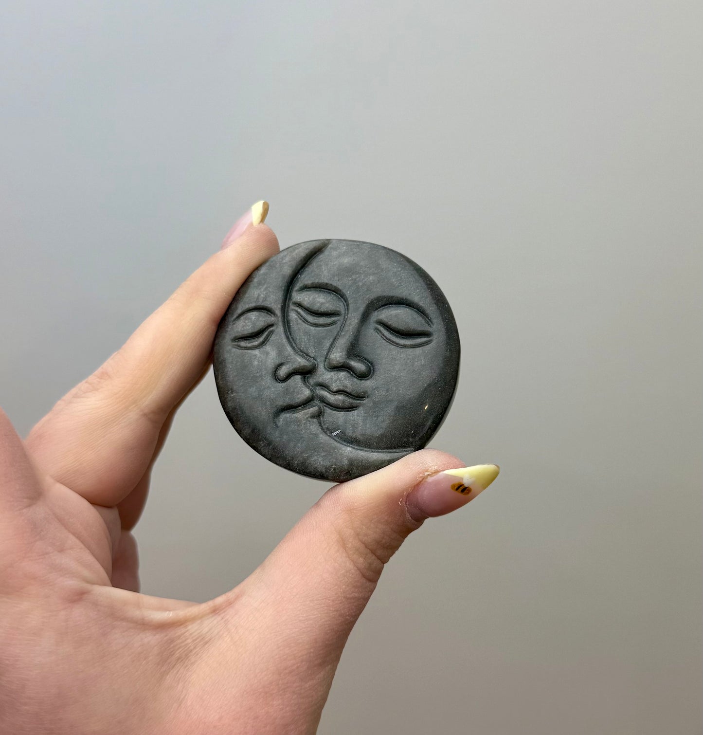 Sun and moon carving