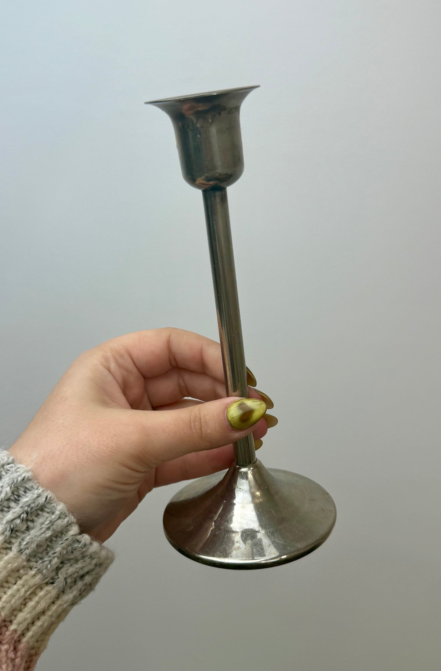 Candle stick/sphere stand thrifted