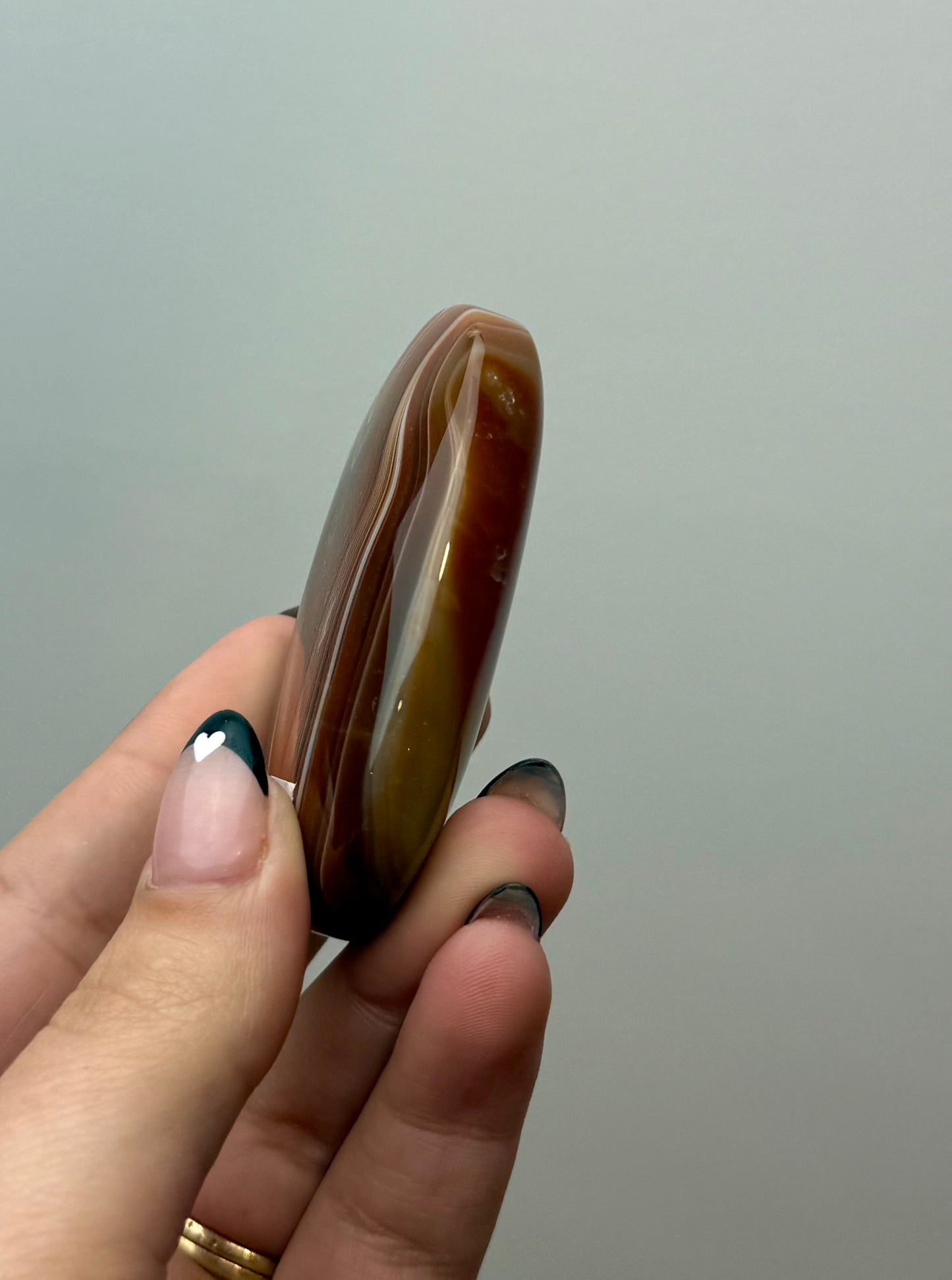 Carnelian palm stone