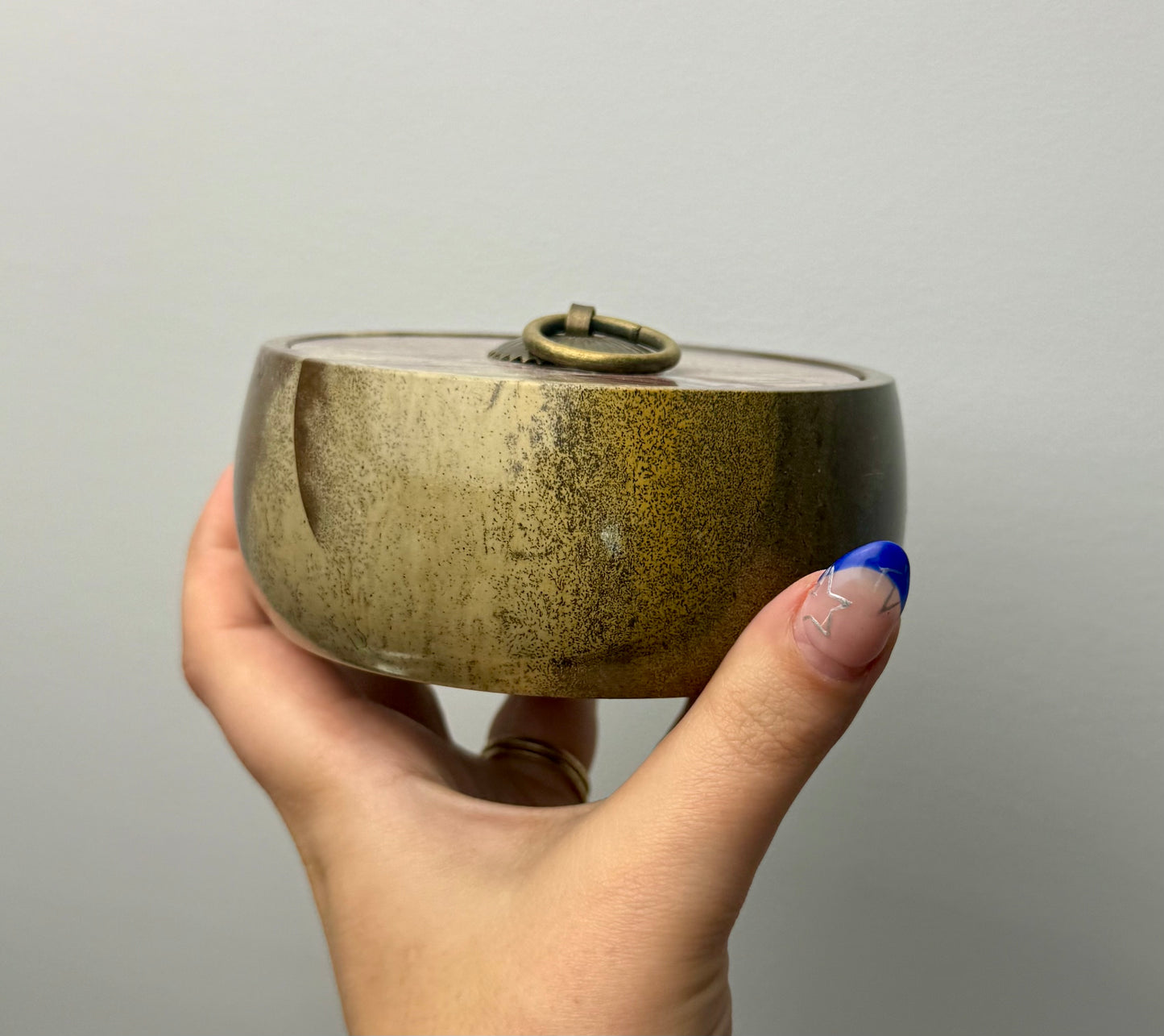 Picture jasper trinket box
