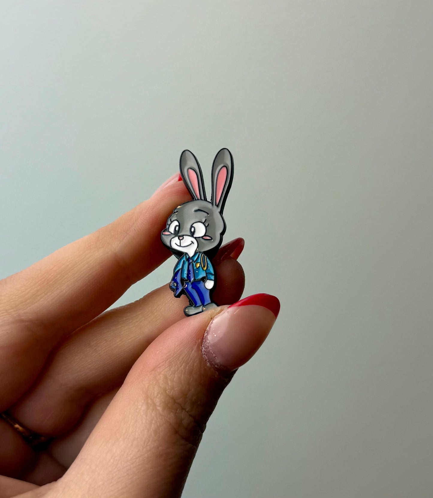 Bunny zootopia enamel pin