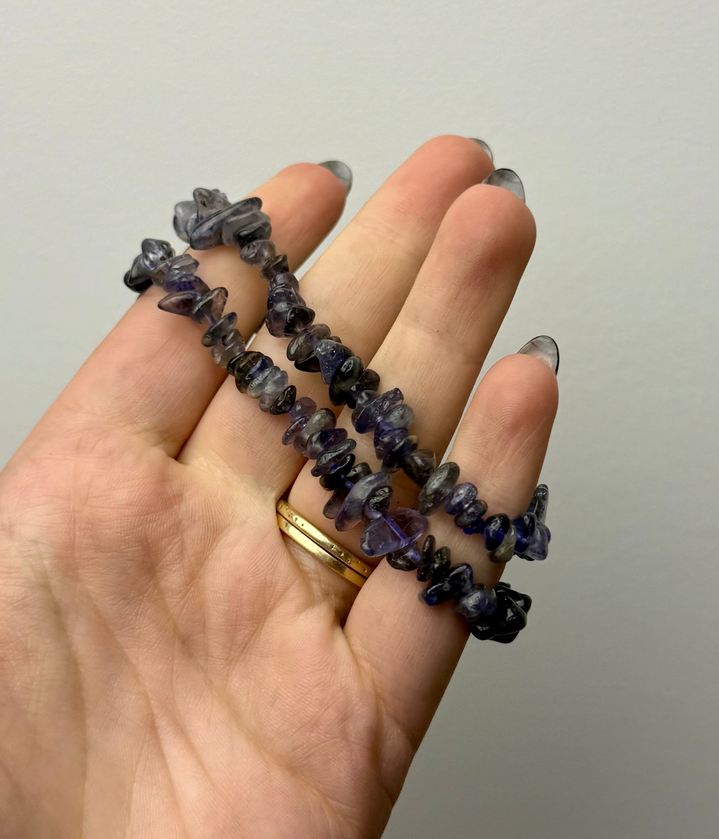 Lolite chip bracelet