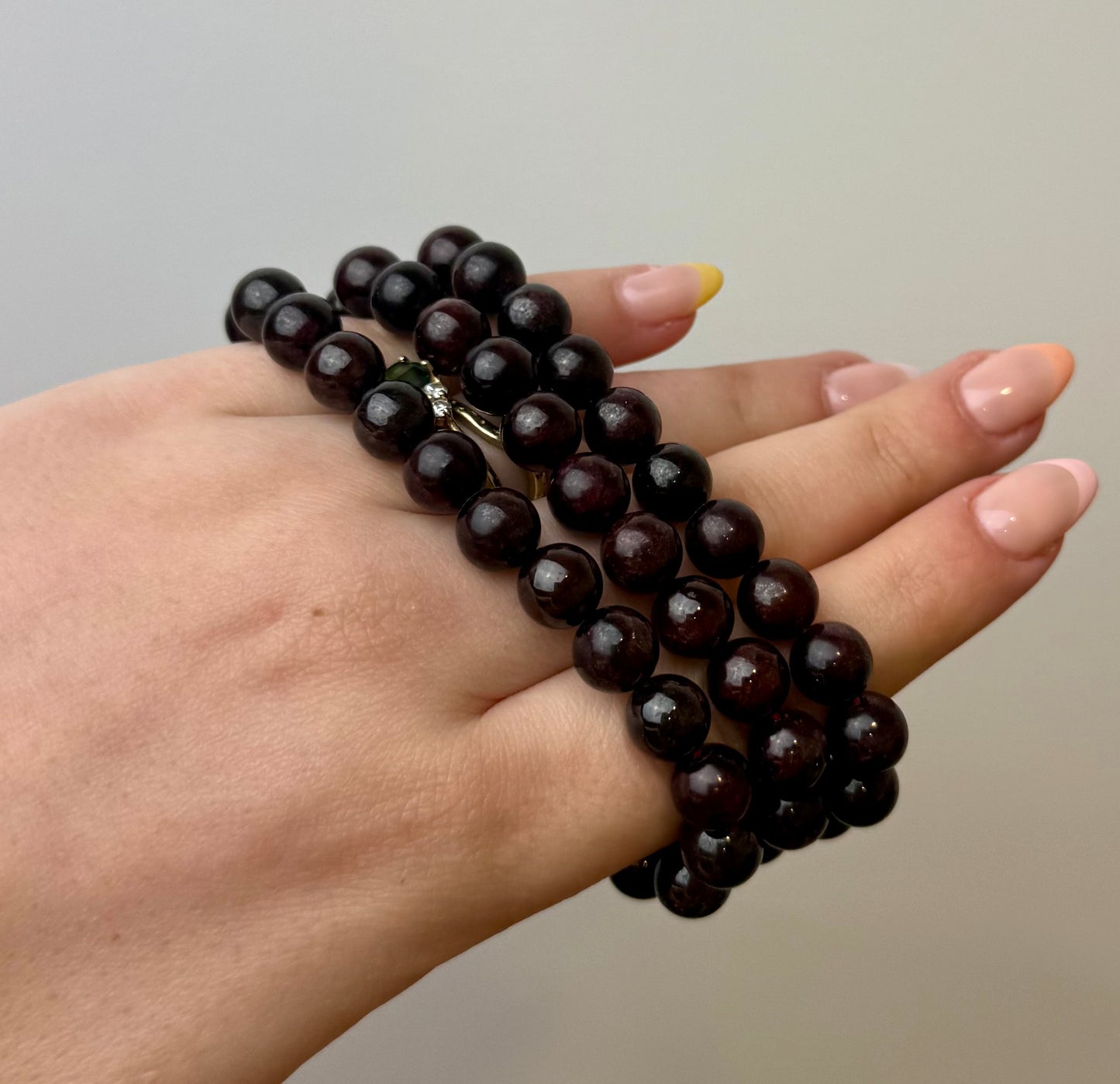 Garnet bracelets