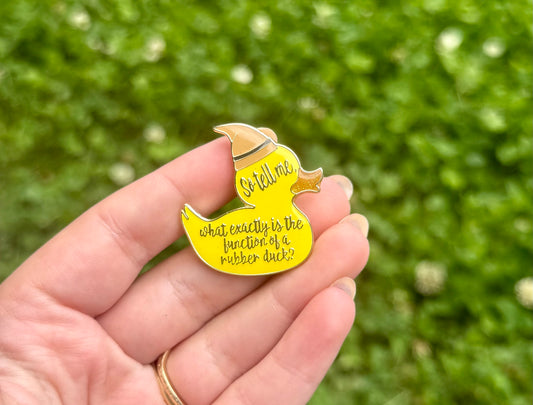 Rubber duck enamel pins