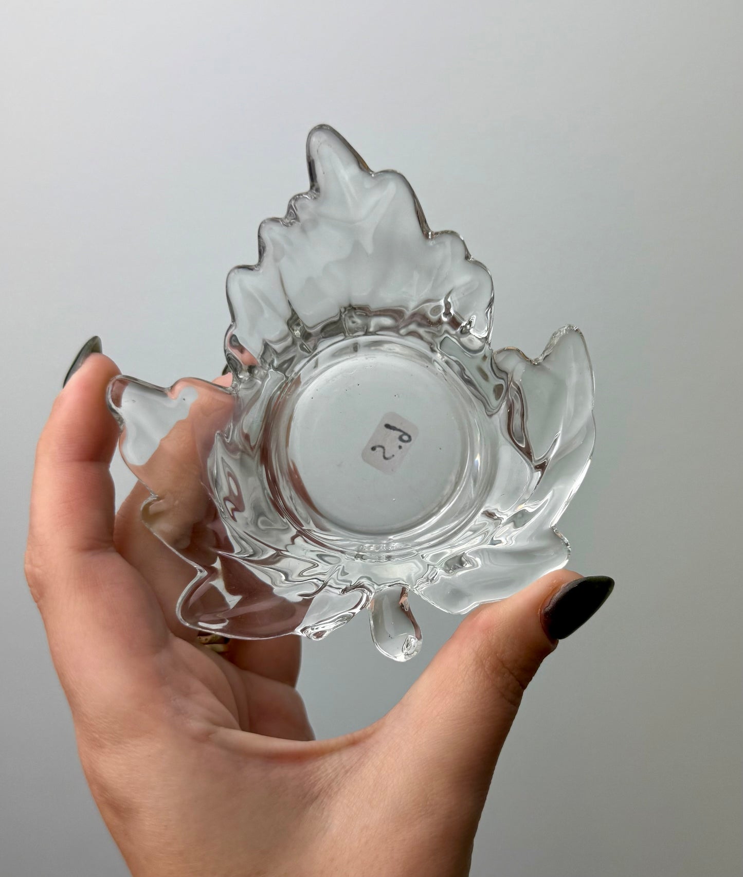 Leaf tea light holder thrifted find