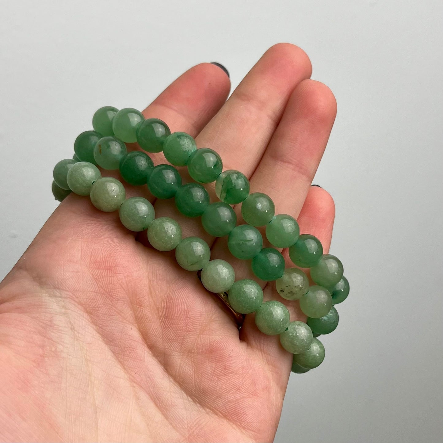 Green aventurine bracelets