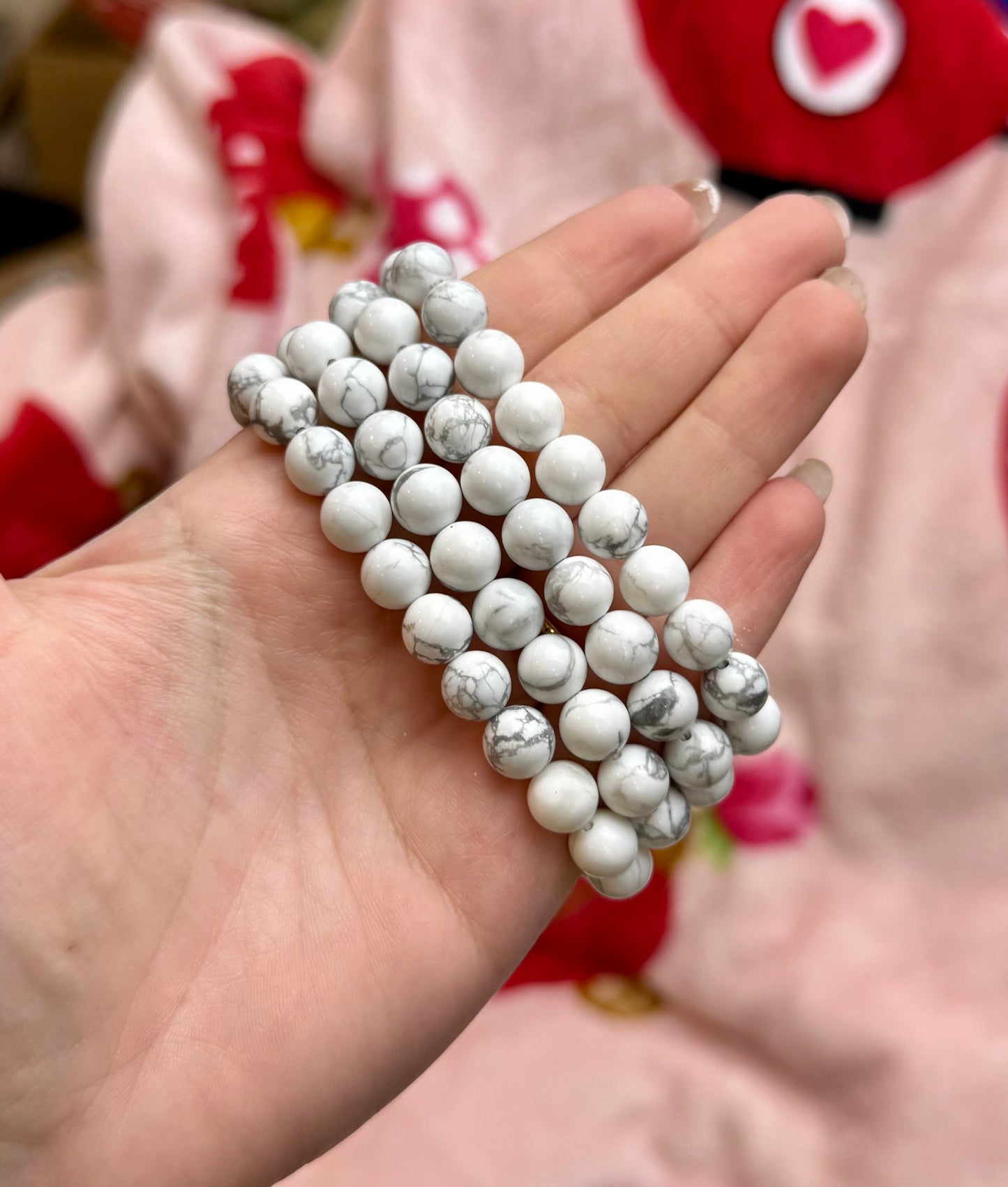 Howlite bracelets