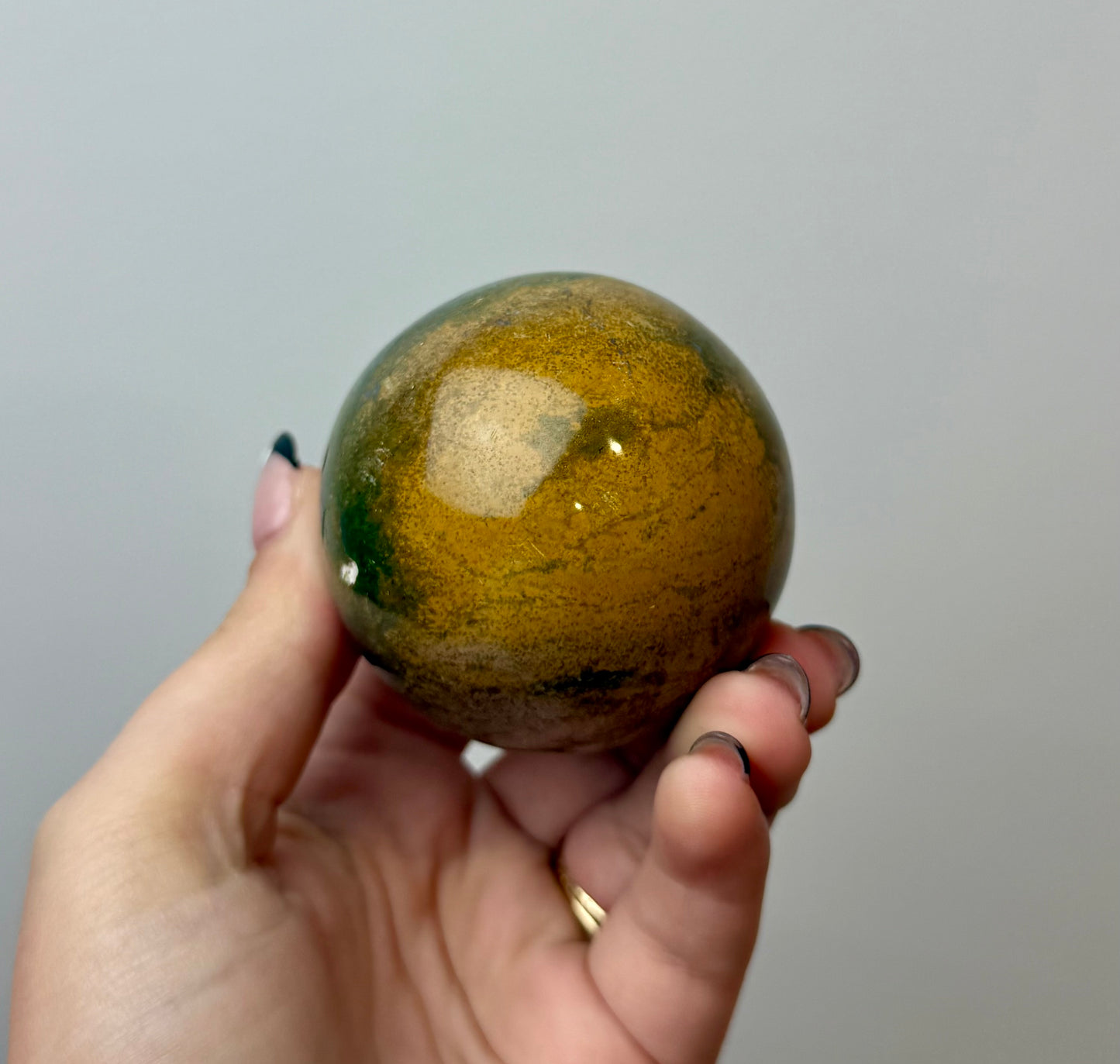 Ocean jasper sphere