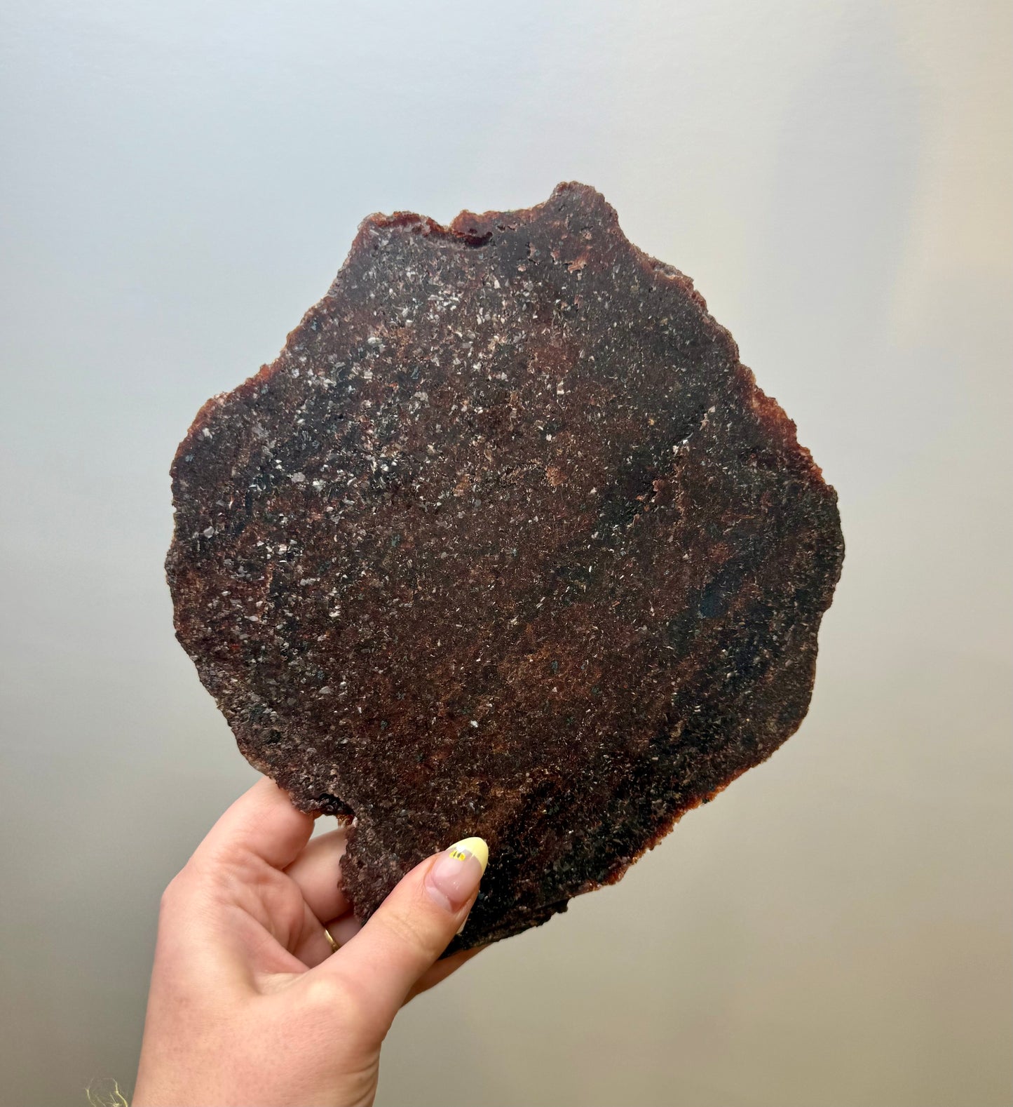 Strawberry quartz slab