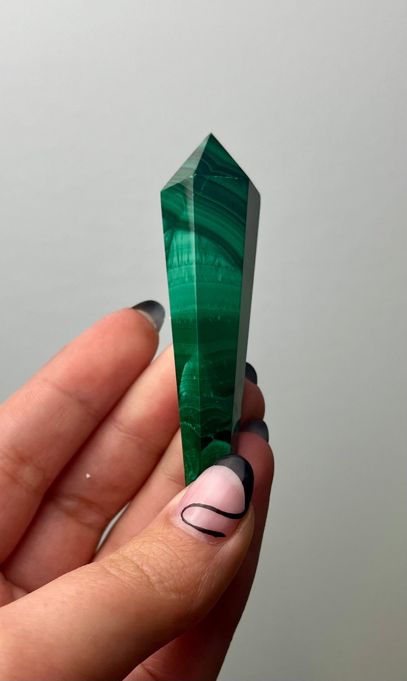 Malachite wand