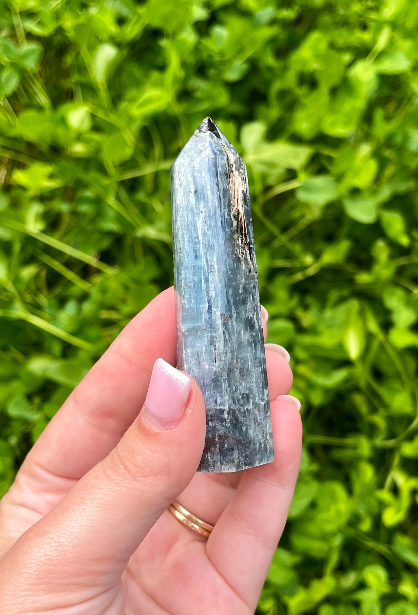 Blue kyanite tower