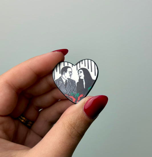 Addams family enamel pin